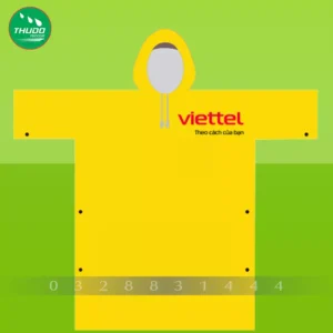 Áo mưa chữ T màu vàng Viettel