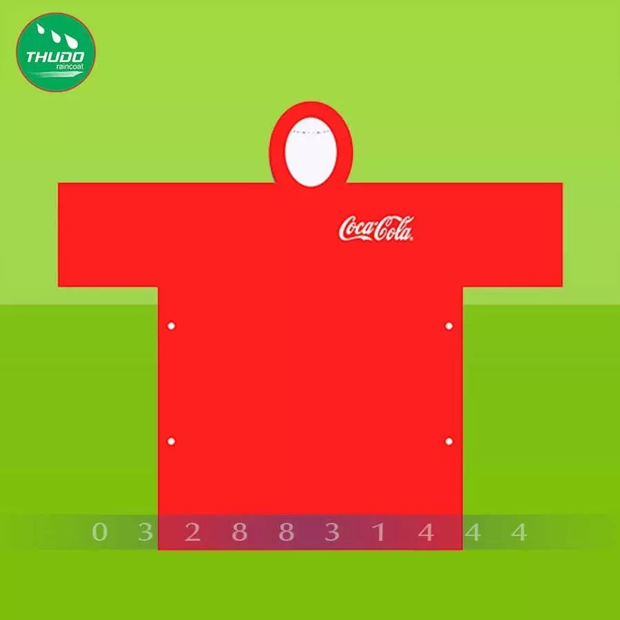 Áo mưa quảng cáo Coca-Cola